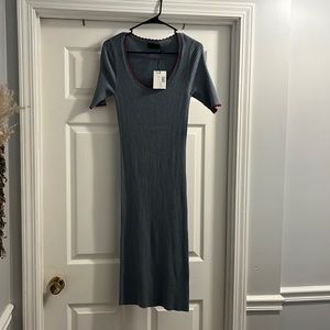 Hatch, mid-shin dress!